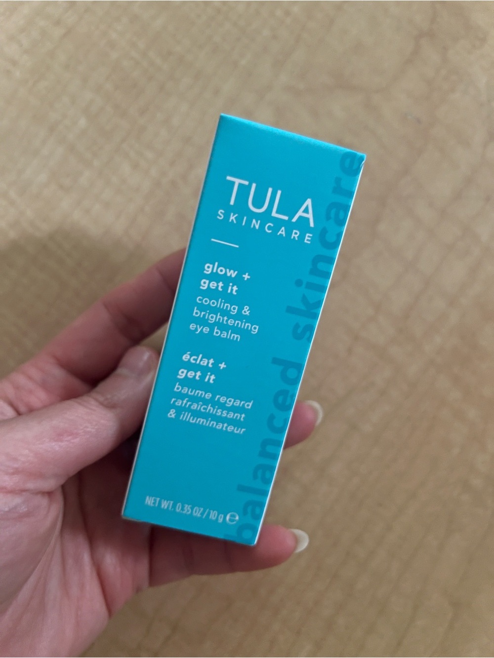 TULA Skincare Glow + Get It Cooling & Brightening Eye Balm NEW